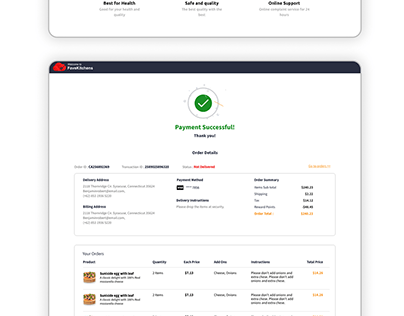 Food Order Dashboard - OneHubPos